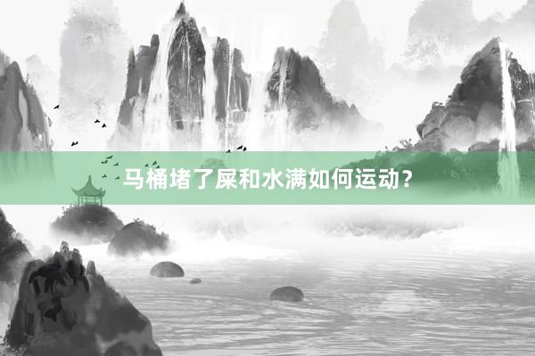 马桶堵了屎和水满如何运动？